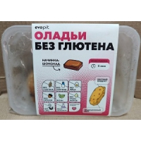 Оладьи без глютена с шоколадной начинкой 150 г evopit (Заморозка- Доставка Только по Санкт-Петербургу)